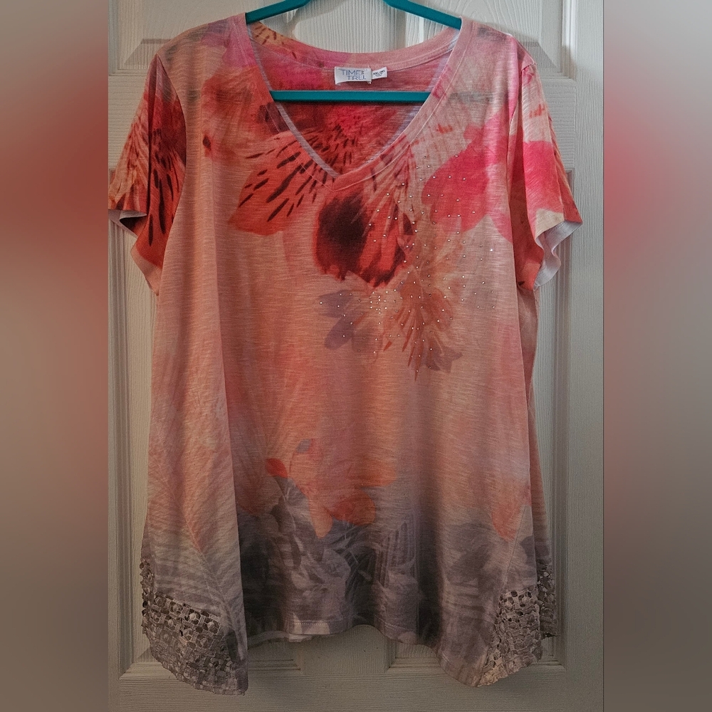 Time & Tru Asymmeyrical Top